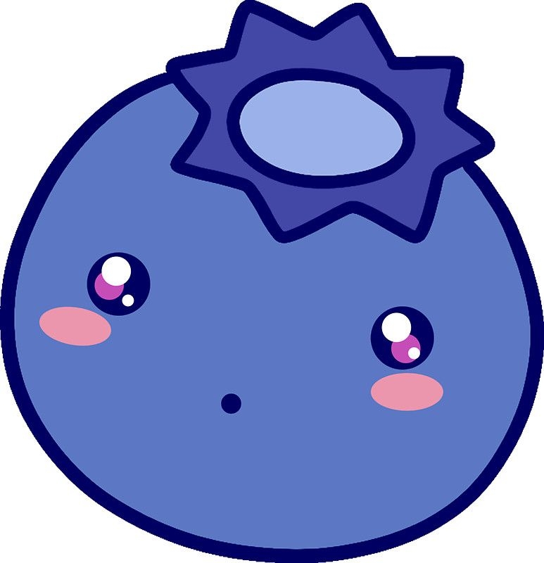 694 Blueberry free clipart.