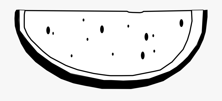 Watermelon Black And White Clipart.