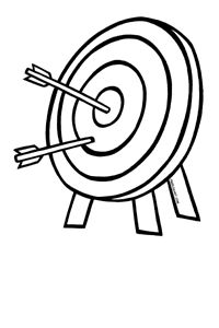 Archery Clipart Black And White.