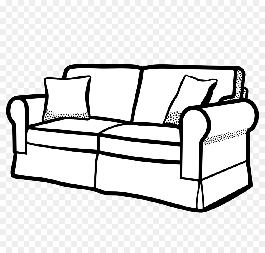 Couch clipart black and white 1 » Clipart Station.