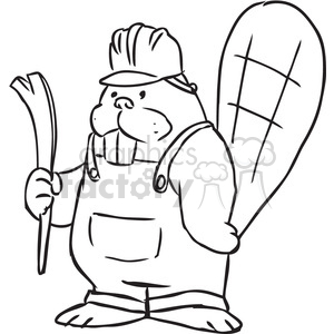 beaver construction vector RF clip art images clipart. Royalty.