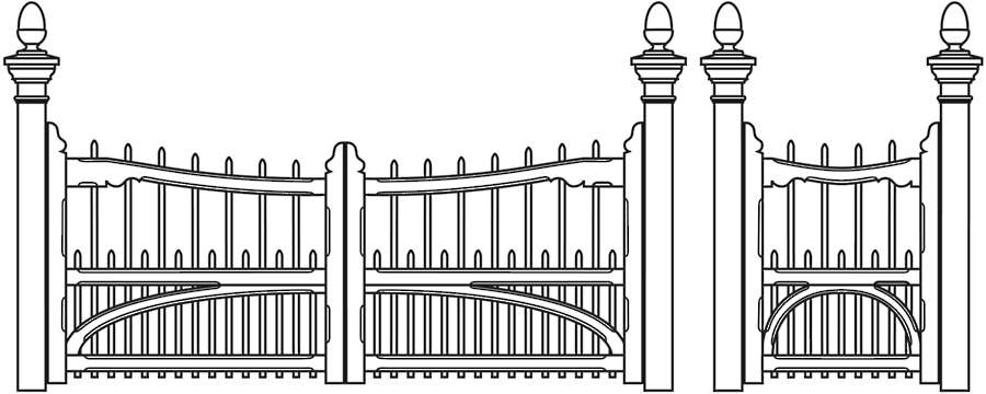 House Gate Clipart.