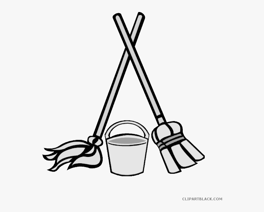 Mop Clipart Black And White.