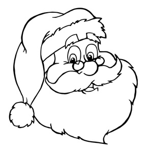 Free Santa Claus Clipart Black And White.