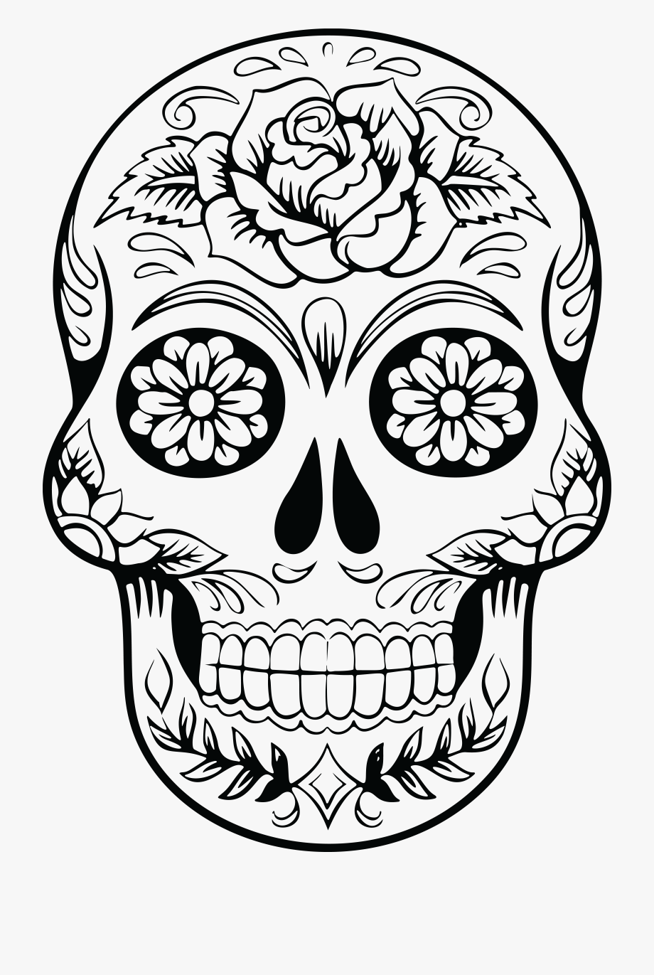 Clipart Sugar Skull.