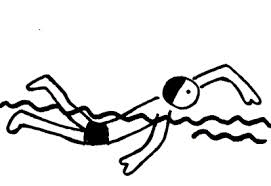 Swimming Clipart Black And White.