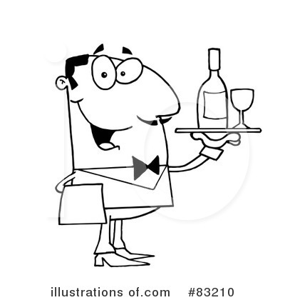 589 Waiter free clipart.