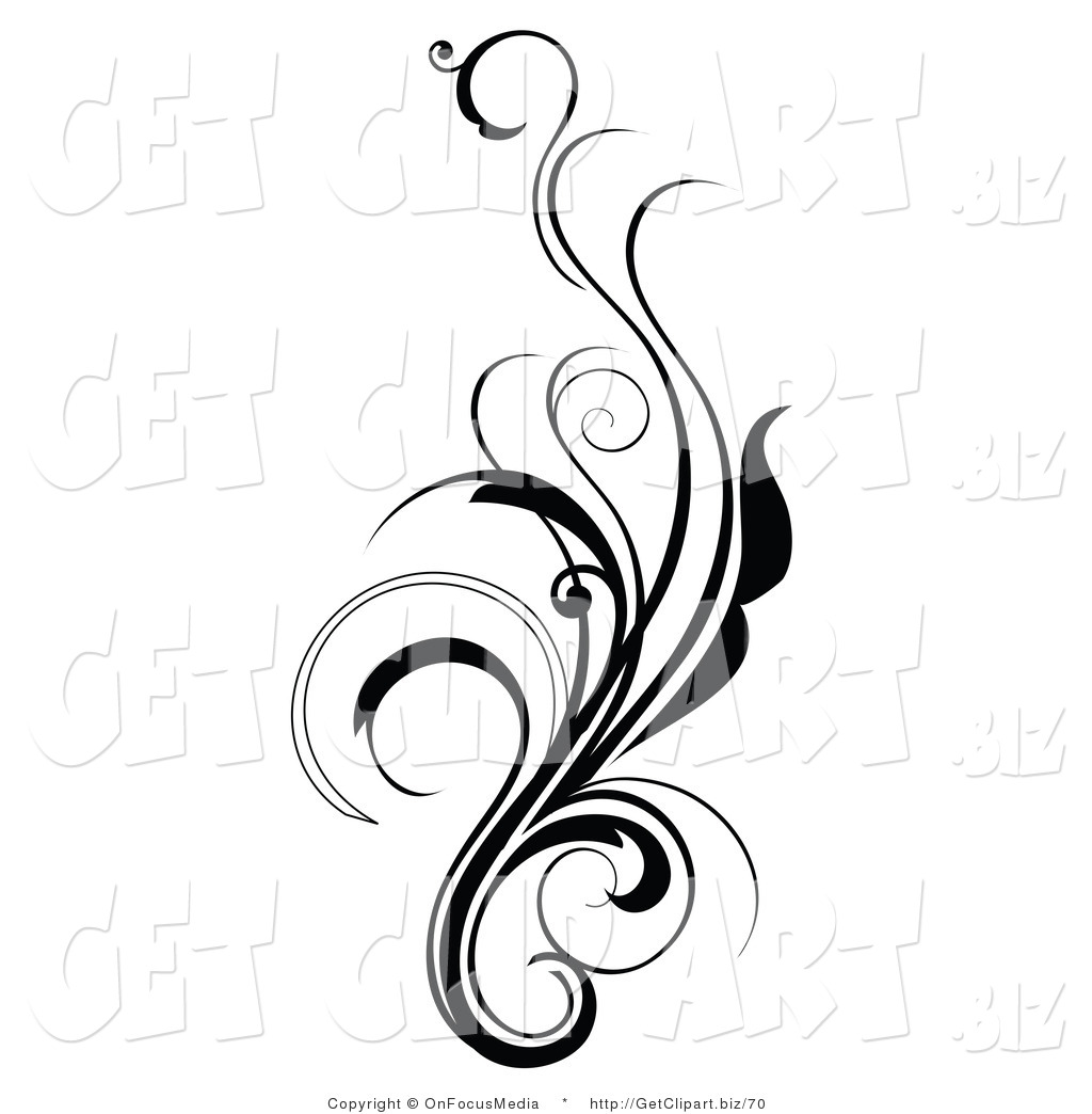 Black And White Design Clipart.