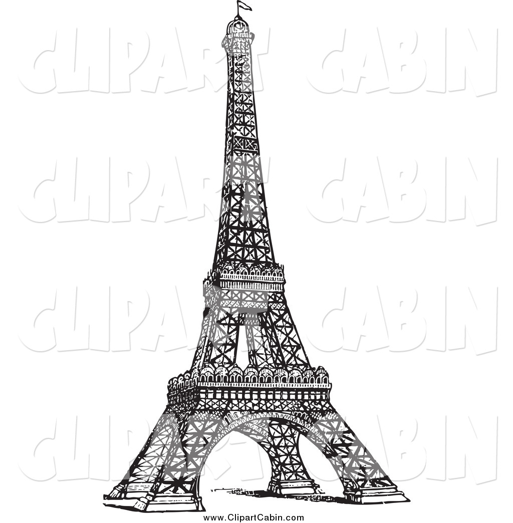 1701 Eiffel Tower free clipart.