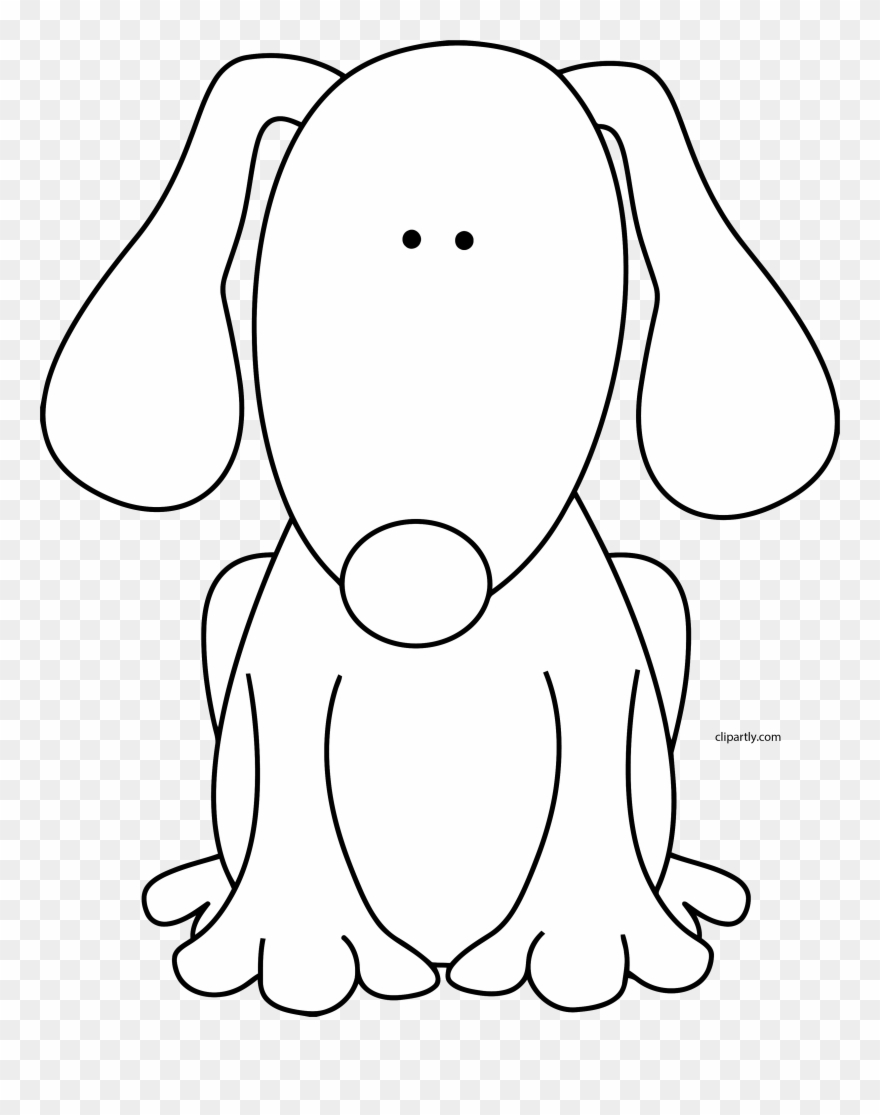 Dog Black White Clipart Png.