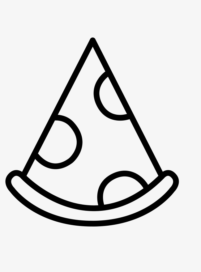 Pizza Clipart Black And White Pizza Sket #178749.