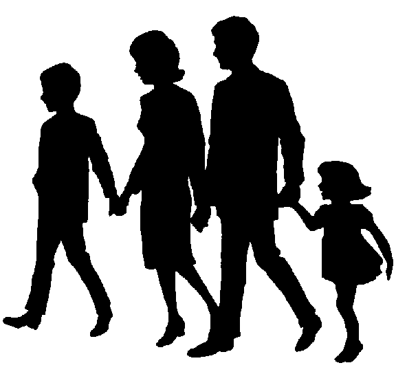 Happy Black Family Clipart.