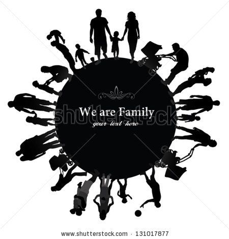 Family Reunion Clipart Black And White.