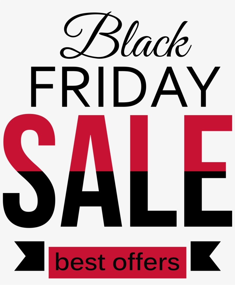 Black Friday Sale Red And Black Clipart Png Picture.