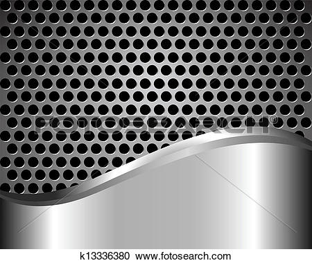 Clipart of Background with metal grid k13336380.