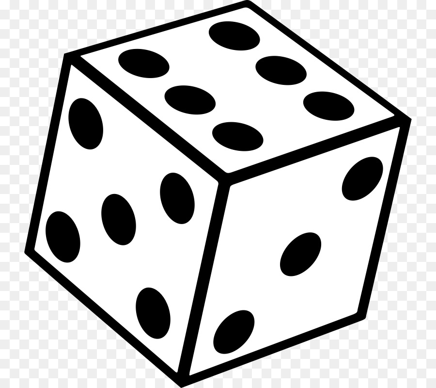 Download Free png Dice 30 Seconds Black & White Yahtzee Clip.