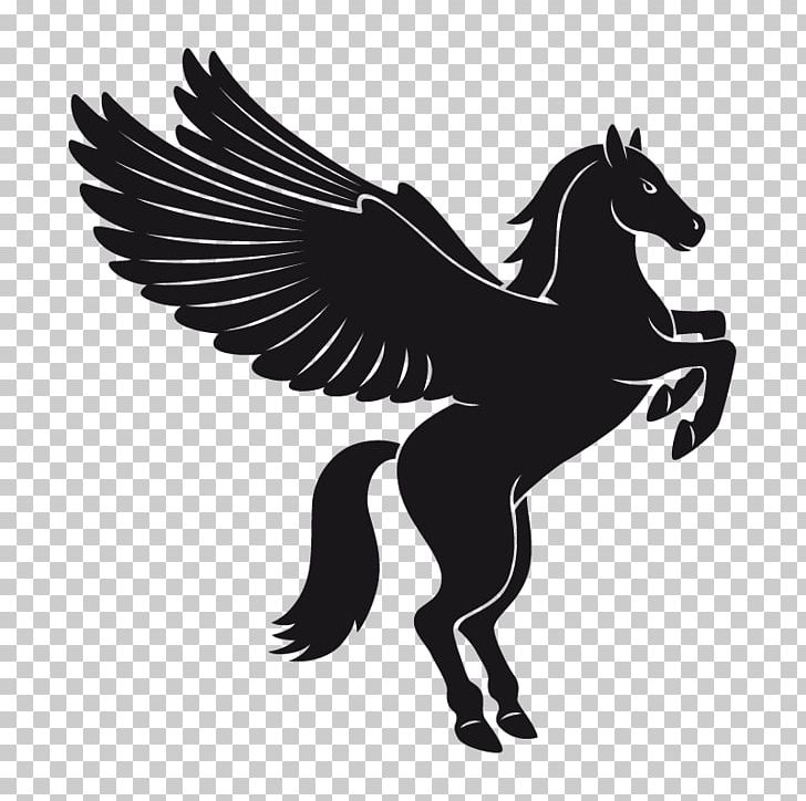 Pegasus Flying Horses PNG, Clipart, Art, Black And White.