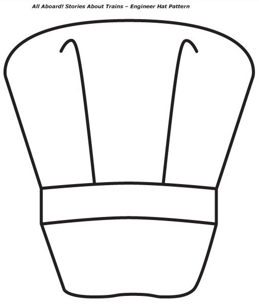 Train Conductor Hat Template free image.