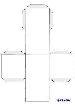 Blank dice template; will use this for alphabet and number review.