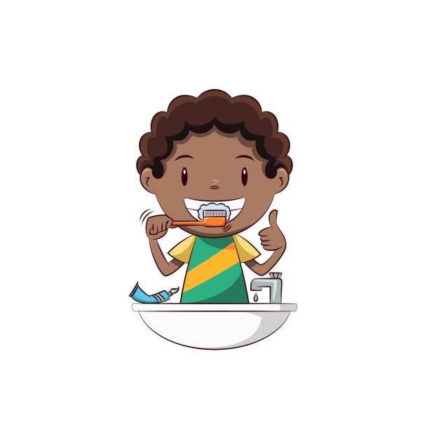 Best Brushing Teeth Illustrations, Royalty.