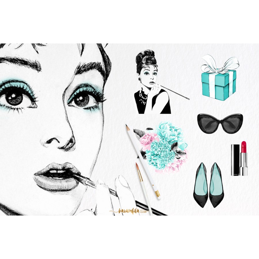 Breakfast at Tiffanys Clipart.