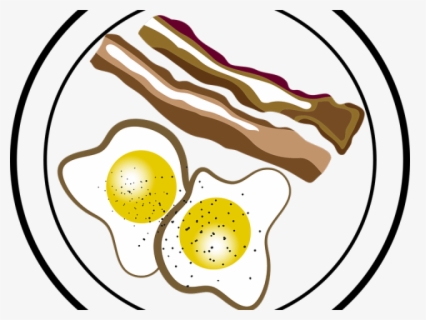 Free Breakfast Black And White Clip Art with No Background.