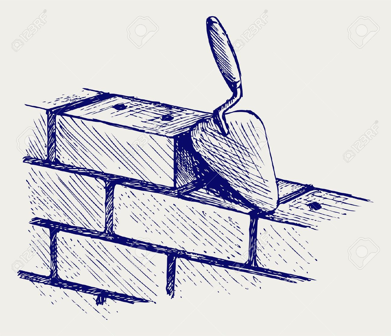 Brick masonry clipart.