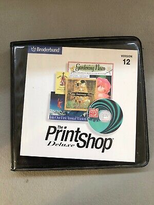 BRODERBUND THE PRINT Shop Deluxe Version 12 (2001, PC) Clip Art Cards  Clickart.