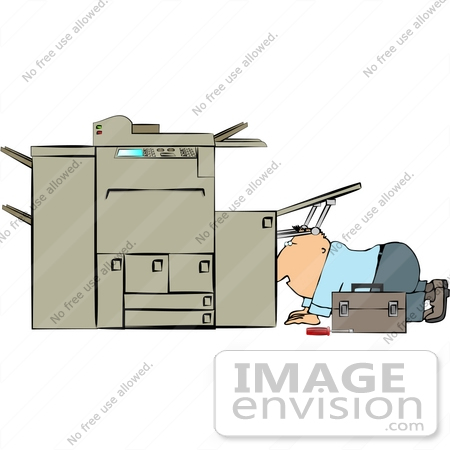 Printer Repair Clipart.