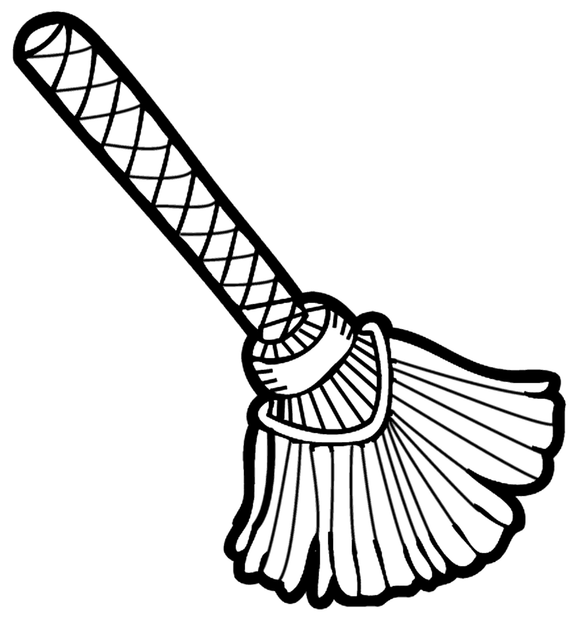 Broom Clipart Black And White.