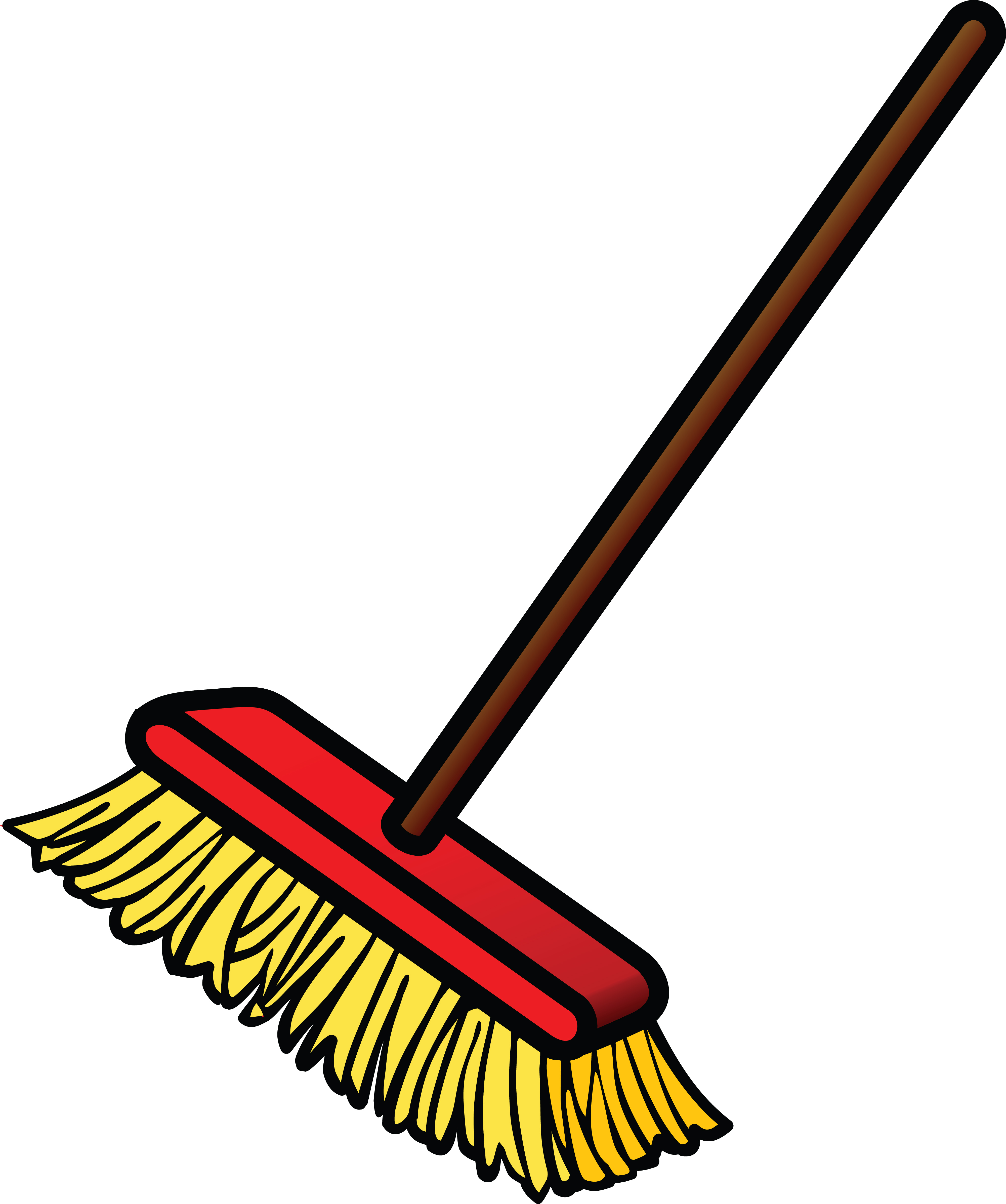 1877 Broom free clipart.