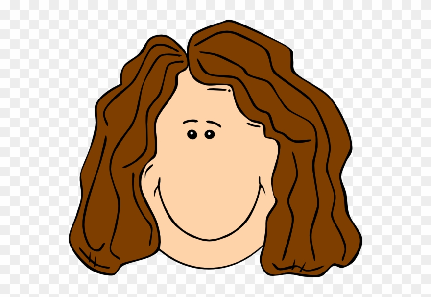 Short Hair Clipart Brown Hair.