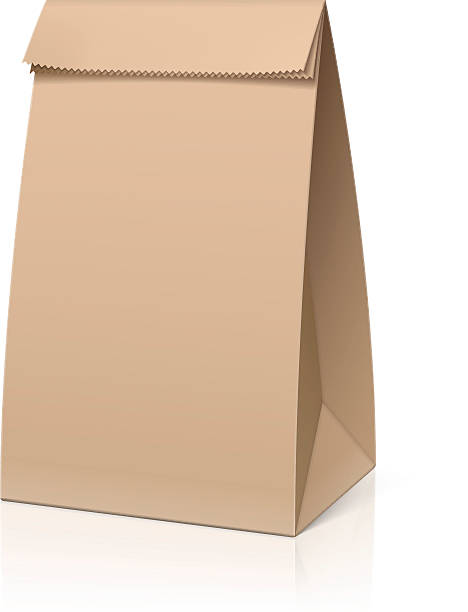 Paper Bag Lunch Clipart.