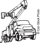 Free Bucket Truck Clipart.