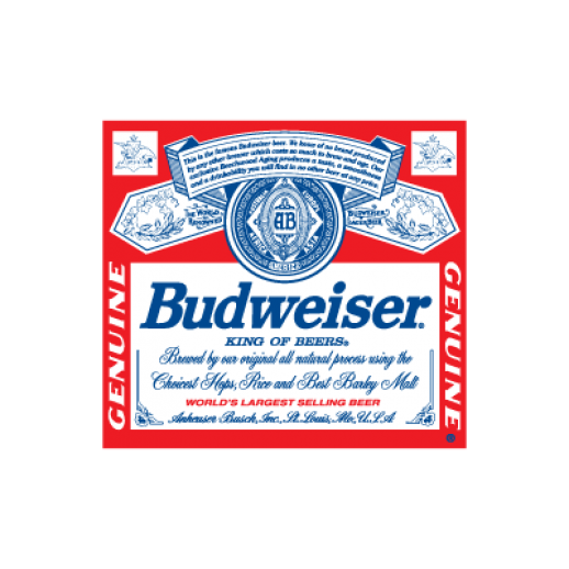 Budweiser Beer logo Vector.