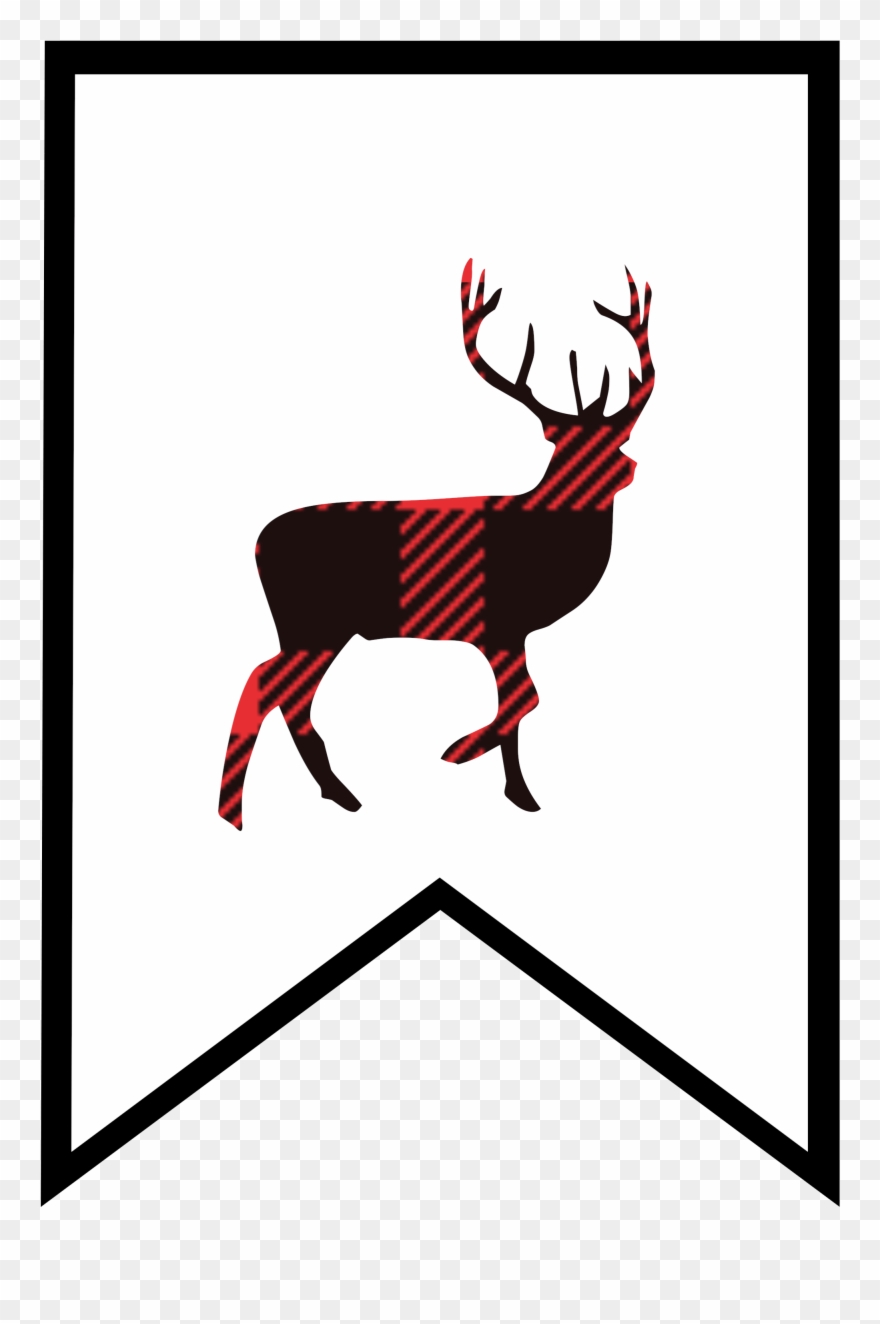 Plaid Clipart Deer.