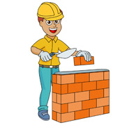 Building construction clipart.