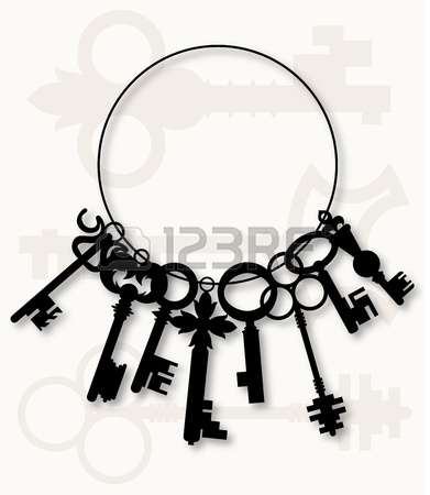 575 Bunch Of Keys Stock Vector Illustration And Royalty Free Bunch.