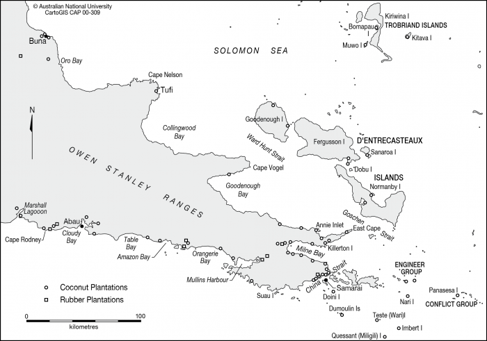 Plantations in southeast PNG.