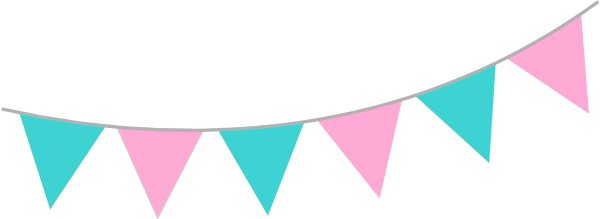 Bunting Border Clipart.