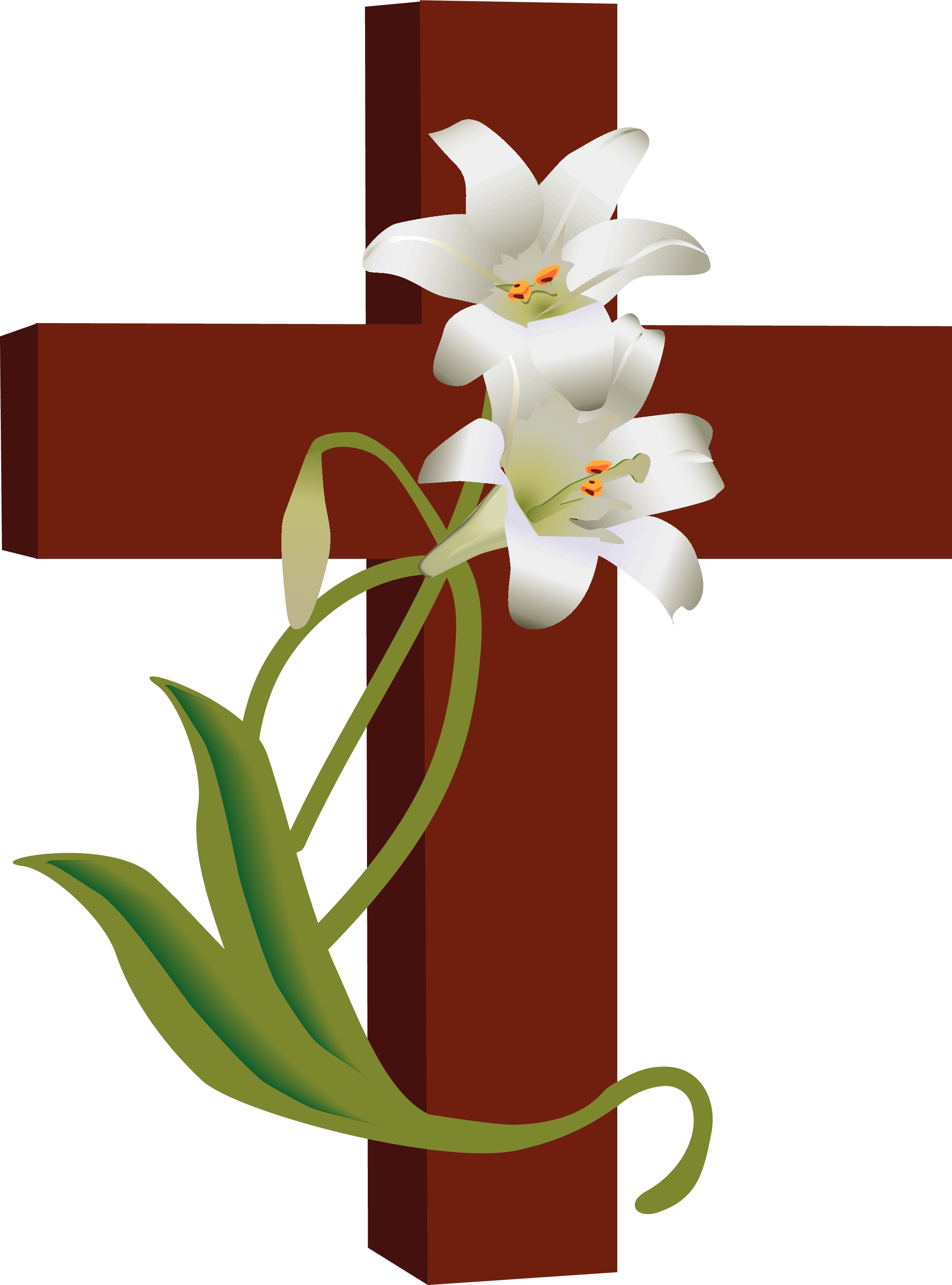 Christian Burial Symbols Clipart.