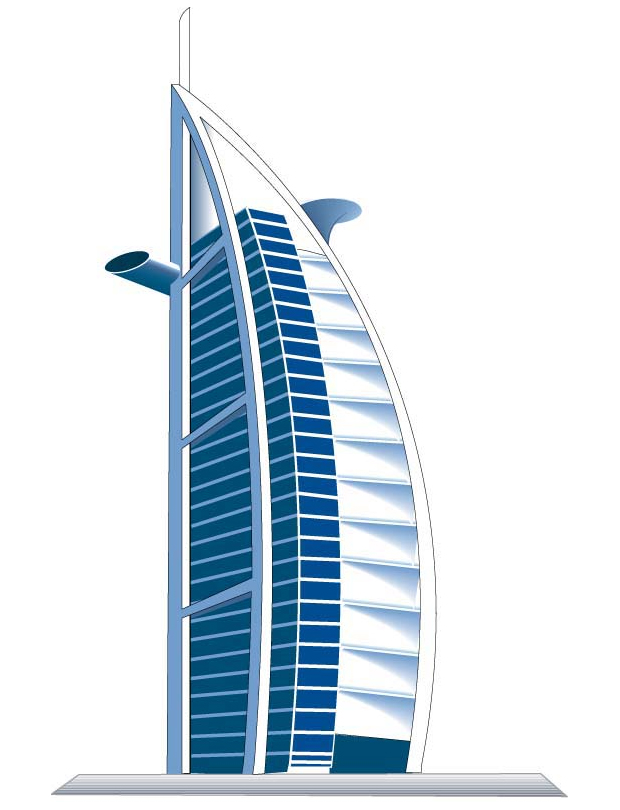 Burj al arab clip art.