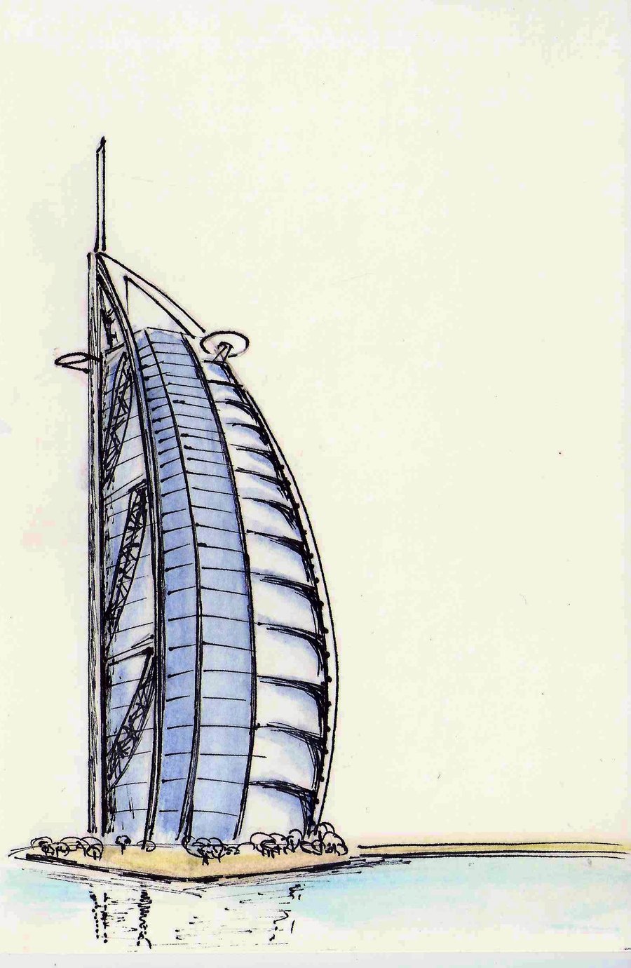 Burj al arab clip art.