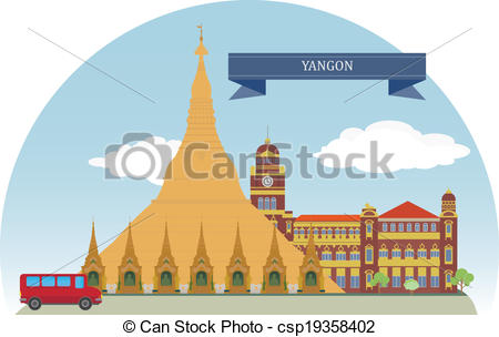 Yangon Vector Clipart Royalty Free. 48 Yangon clip art vector EPS.