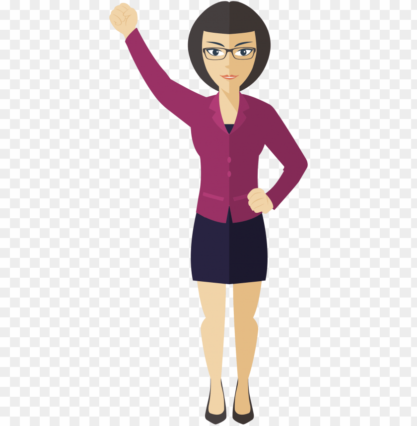 clipart flat shaded business woman big image png.