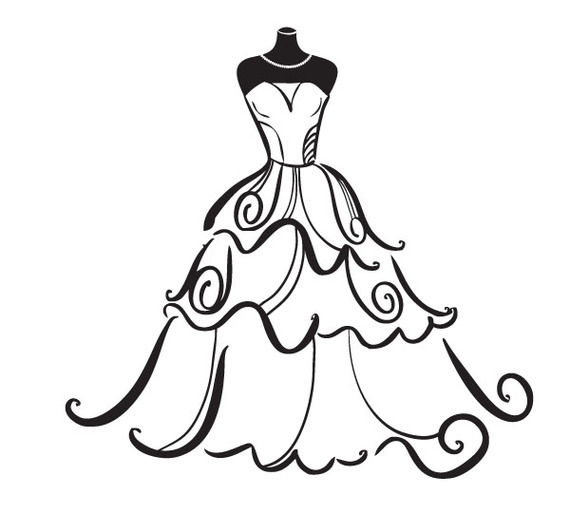 Wedding Dress Clip Art & Wedding Dress Clip Art Clip Art Images.