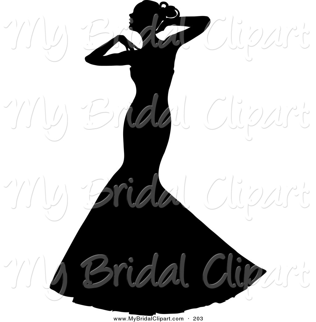 Wedding Dress Outline.