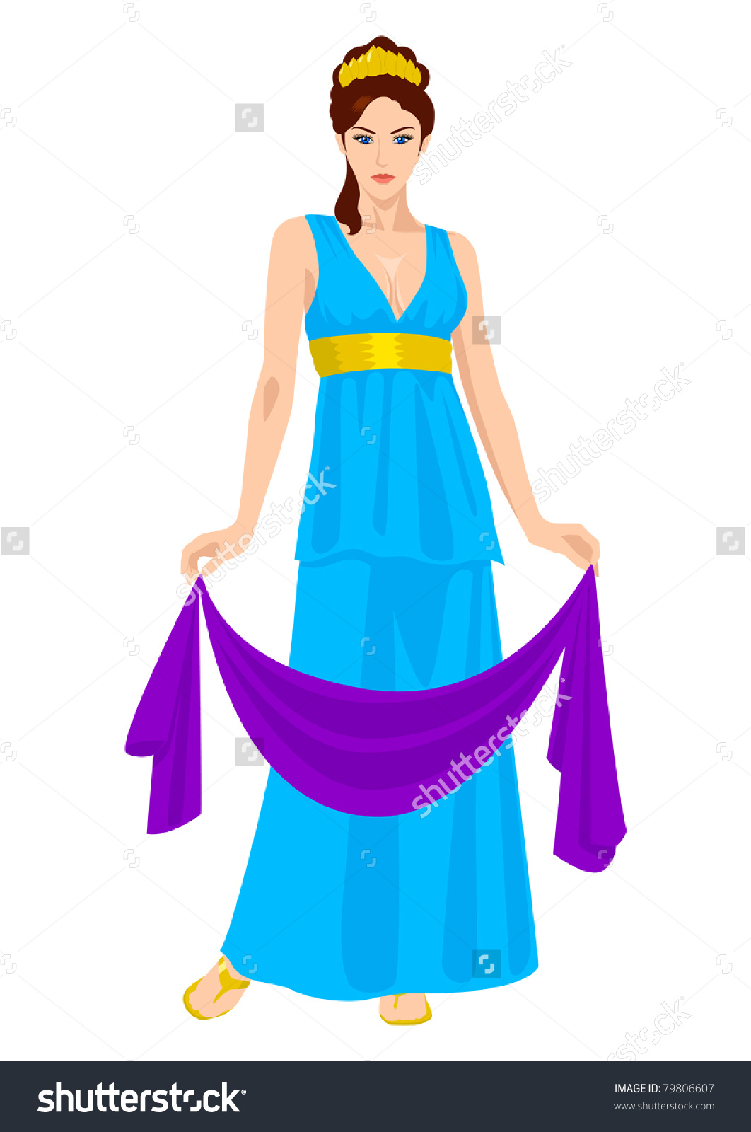 Olympian Goddess Clip Art.