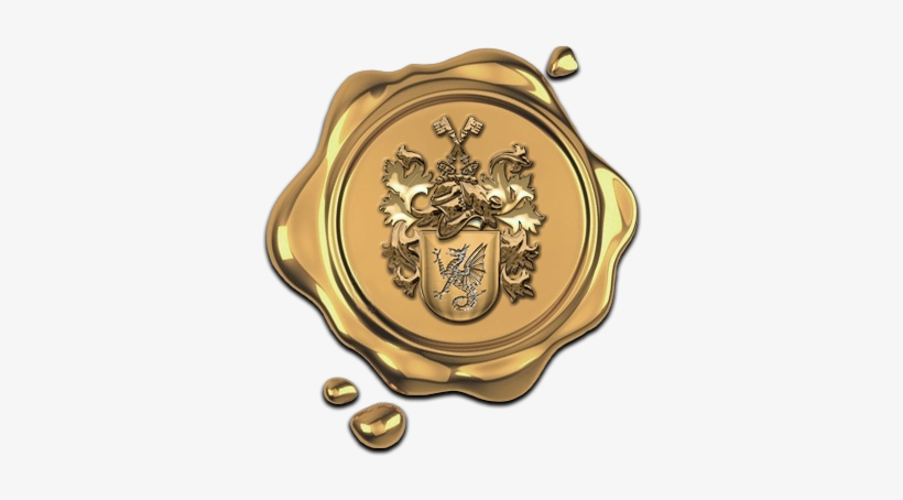 Gold Wax Seal Transparent Transparent PNG.