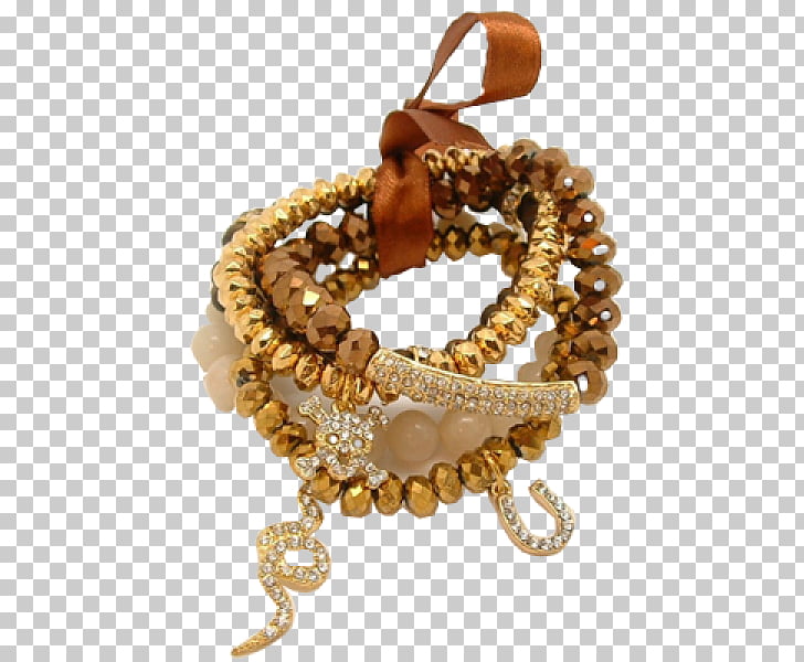 Bracelet Bead, gold beads PNG clipart.